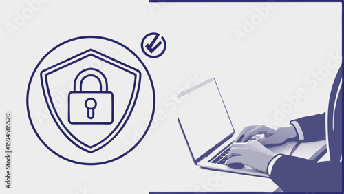 Secured Online Access with Laptop.