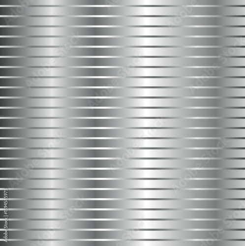 Horizontal steel strips with different gradients form a wall.