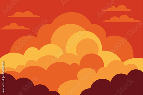 Dramatic Clouds Catching Warm Sunrise Tones