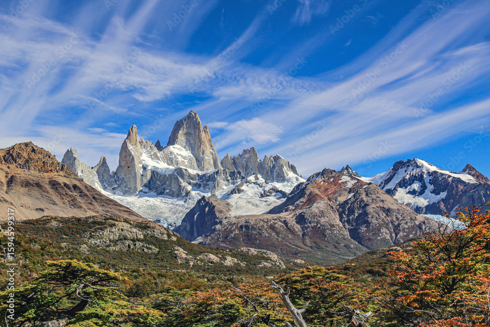 Fototapeta premium Monte Fitz Roy, el Chaltén, Patagonia, Argentina