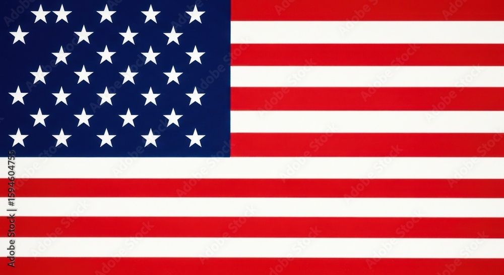 Naklejka premium The Stars and Stripes of the United States of America