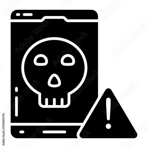 Modern design icon of mobile virus