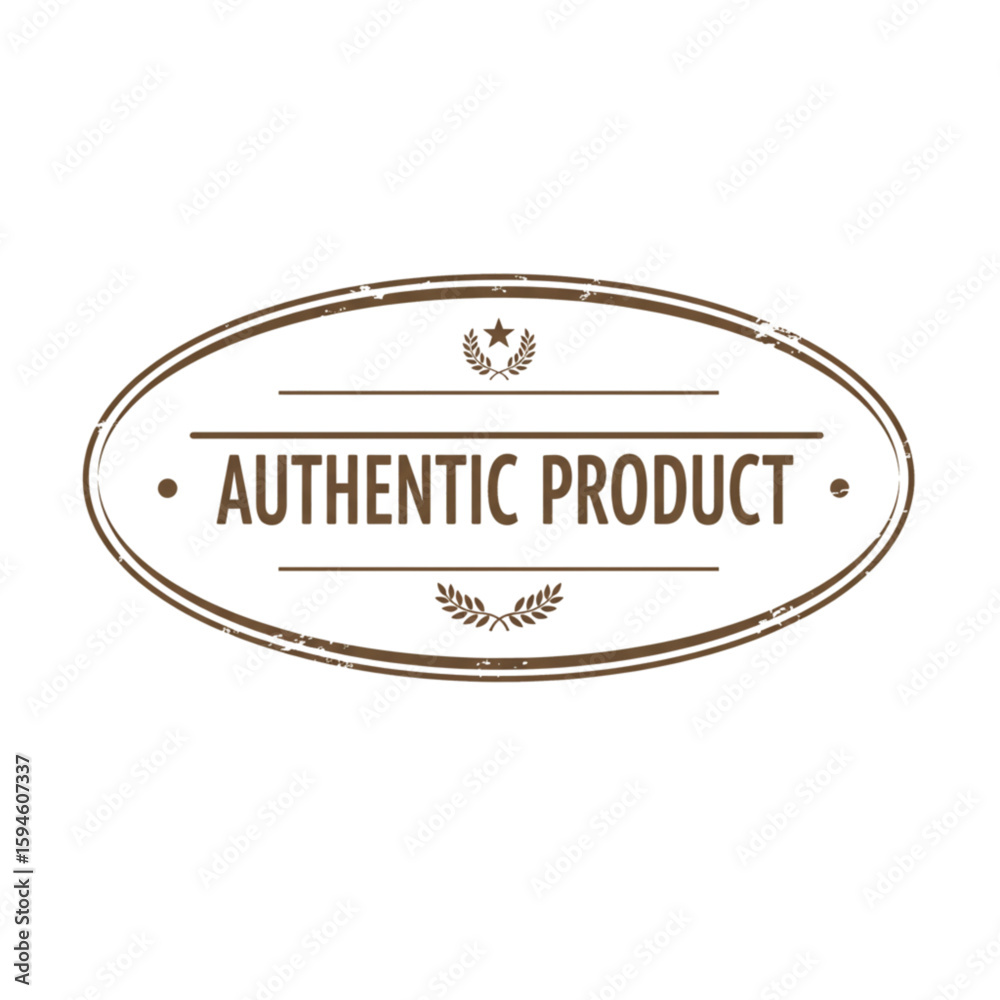 Obraz premium Authentic Product Label Vector - Original Quality Stamp Design 