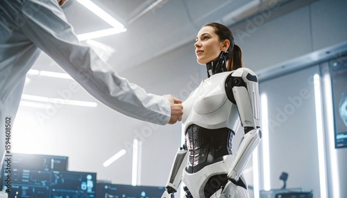 A partnership between humans and machines.  