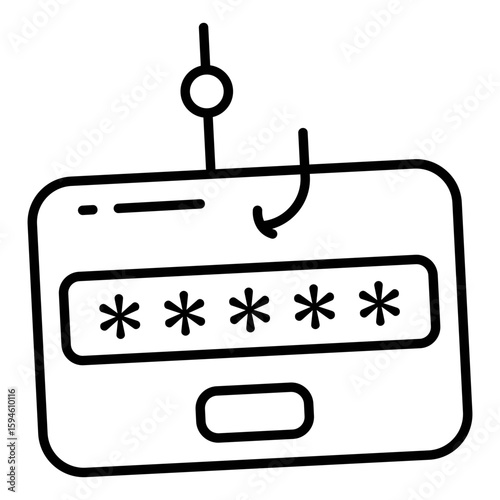 Perfect design icon of card phishing