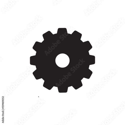 Gear design icon. Vector image