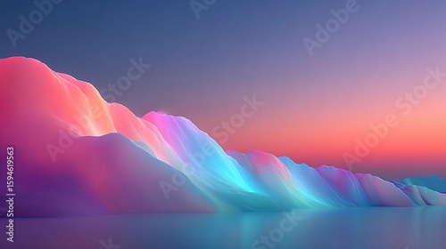 A soft gradient background that seamlessly transitions from pale pink to light blue with a delicate blur effect for a minimalist, modern aesthetic.