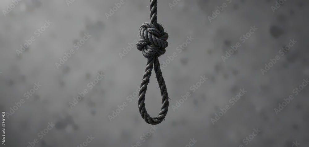 Gray Scale Bondage Subtle Tension in a Knotted Rope Gray Scale Bondage Subtle Tension in a Knotted Rope