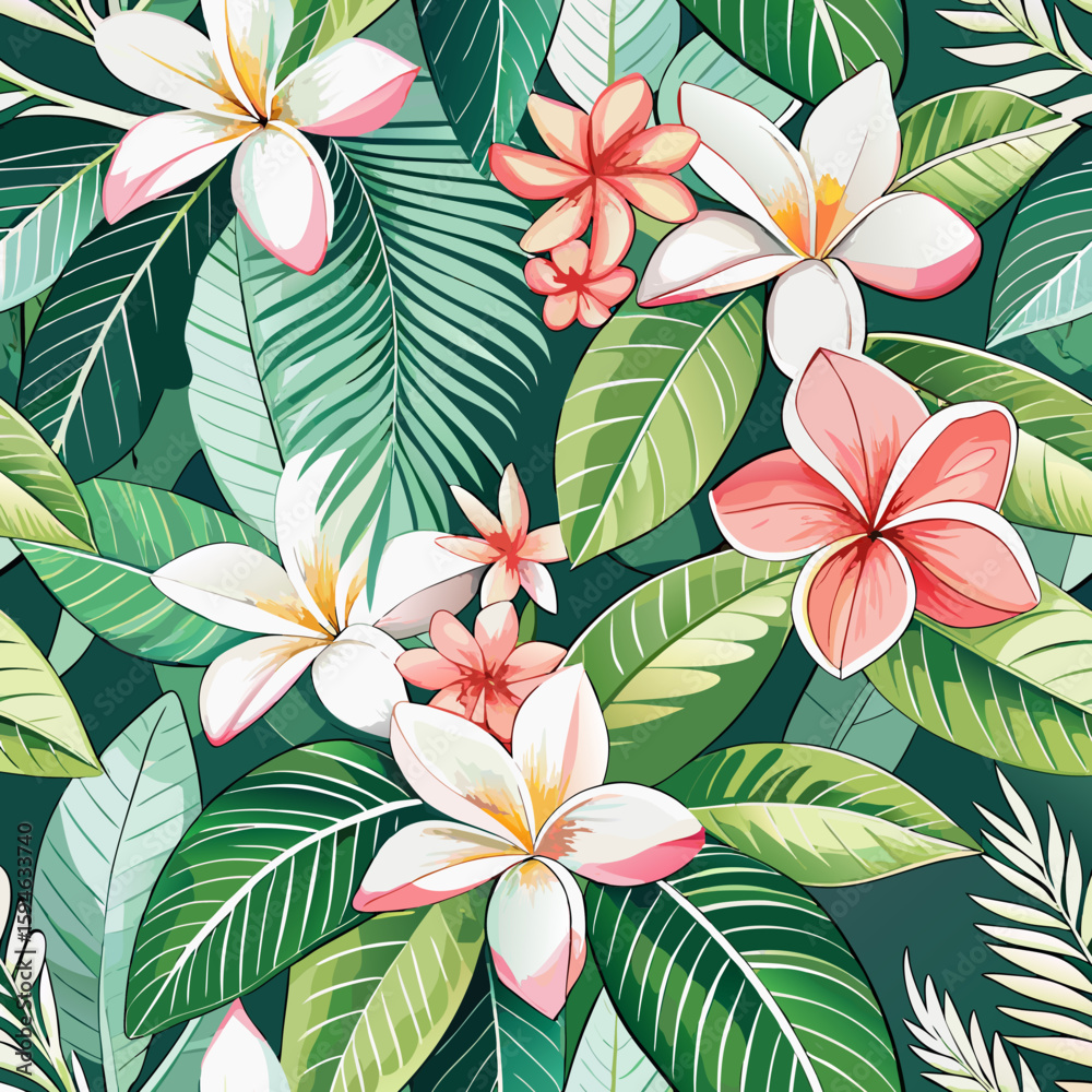 Obraz premium pattern with lilies