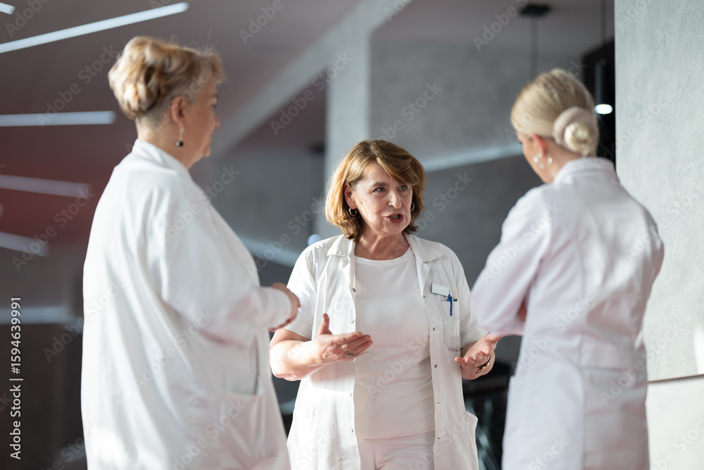 Obraz premium Group of medical professionals having discussion