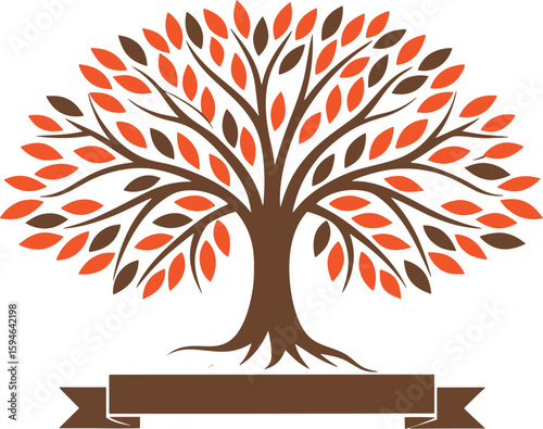 The Family Tree: A stylized, bold, and vibrant graphic representation of a family tree, symbolizing roots, growth, and the interconnectedness of generations.