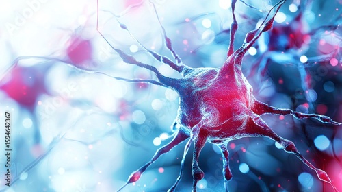 Vibrant Neural Network Animation with Colorful Glowing Lines and Realistic Detail