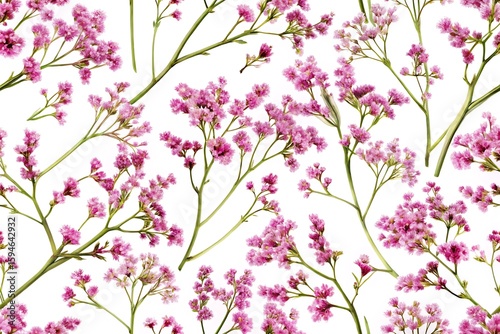Close up of pink flowers with stems