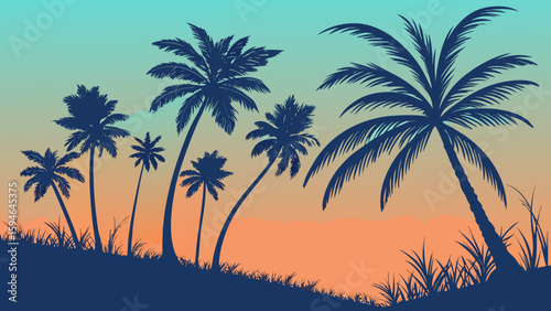 palm tree silhouette