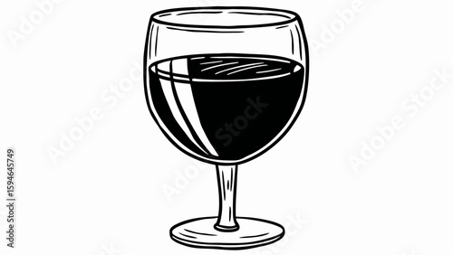 glass of wine vector 