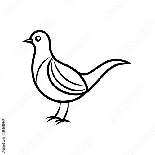 A faela line art vector illustration.