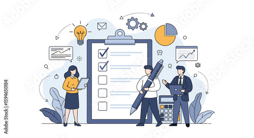 Strategic business planning process for company success and growth optimization