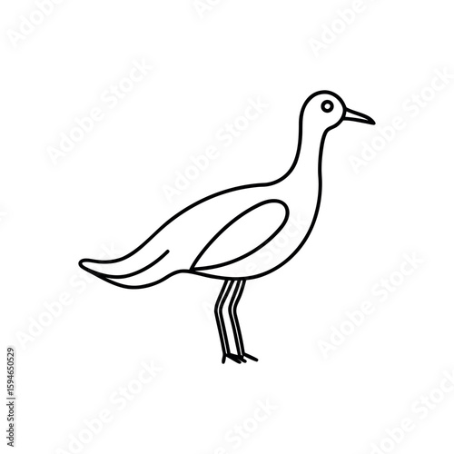 A sereen line art vector illustration.