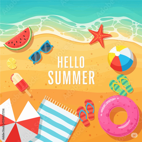 summer beach background