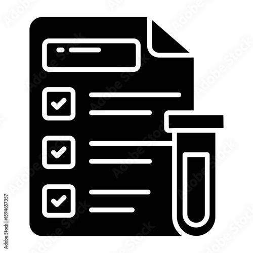 Premium download icon of lab list
