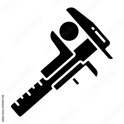 An icon design of vernier caliper