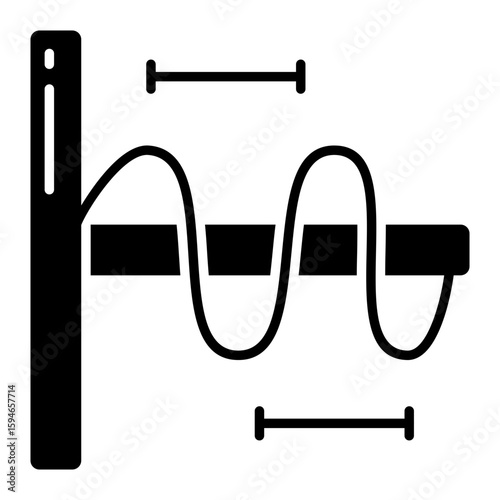 An icon design of wavelength chart