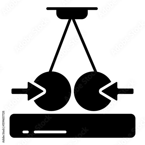 A unique design icon of oscillation