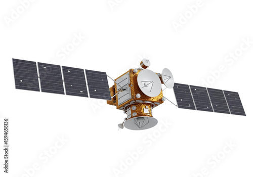 Satellite spacecraft png on transparent background