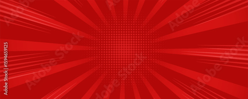 Comic background with red color