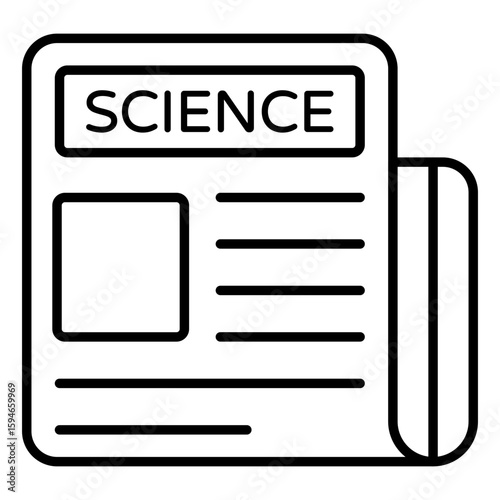 Trendy design icon of science paper