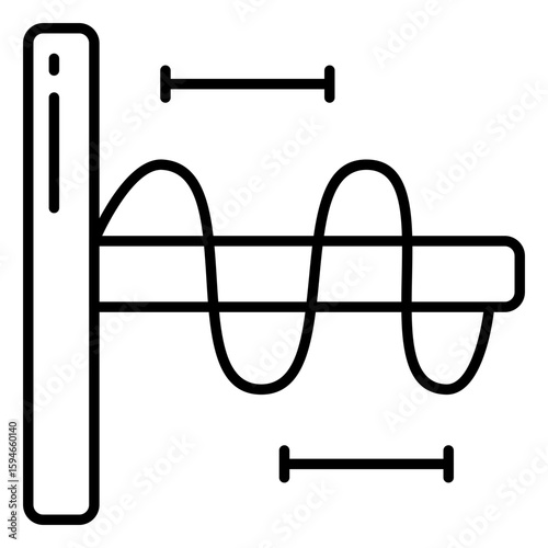 An icon design of wavelength chart