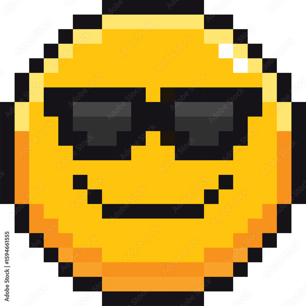 Pixel art emoticon faces Pixel art emoticon faces
