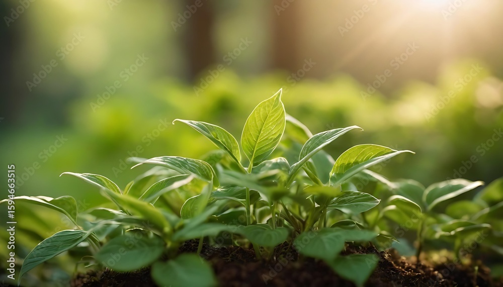 Obraz premium Soft Focus Green Plant Background