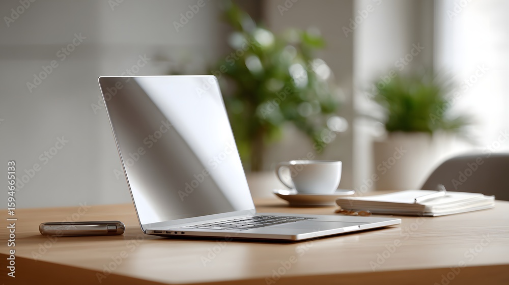 Fototapeta premium featuring authentic remote working