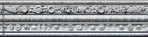 Ornate, repeating decorative bands