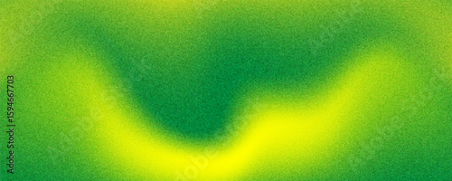 Noisy grain texture effect green and lime color gradient banner background. green grain texture background.eps 10
