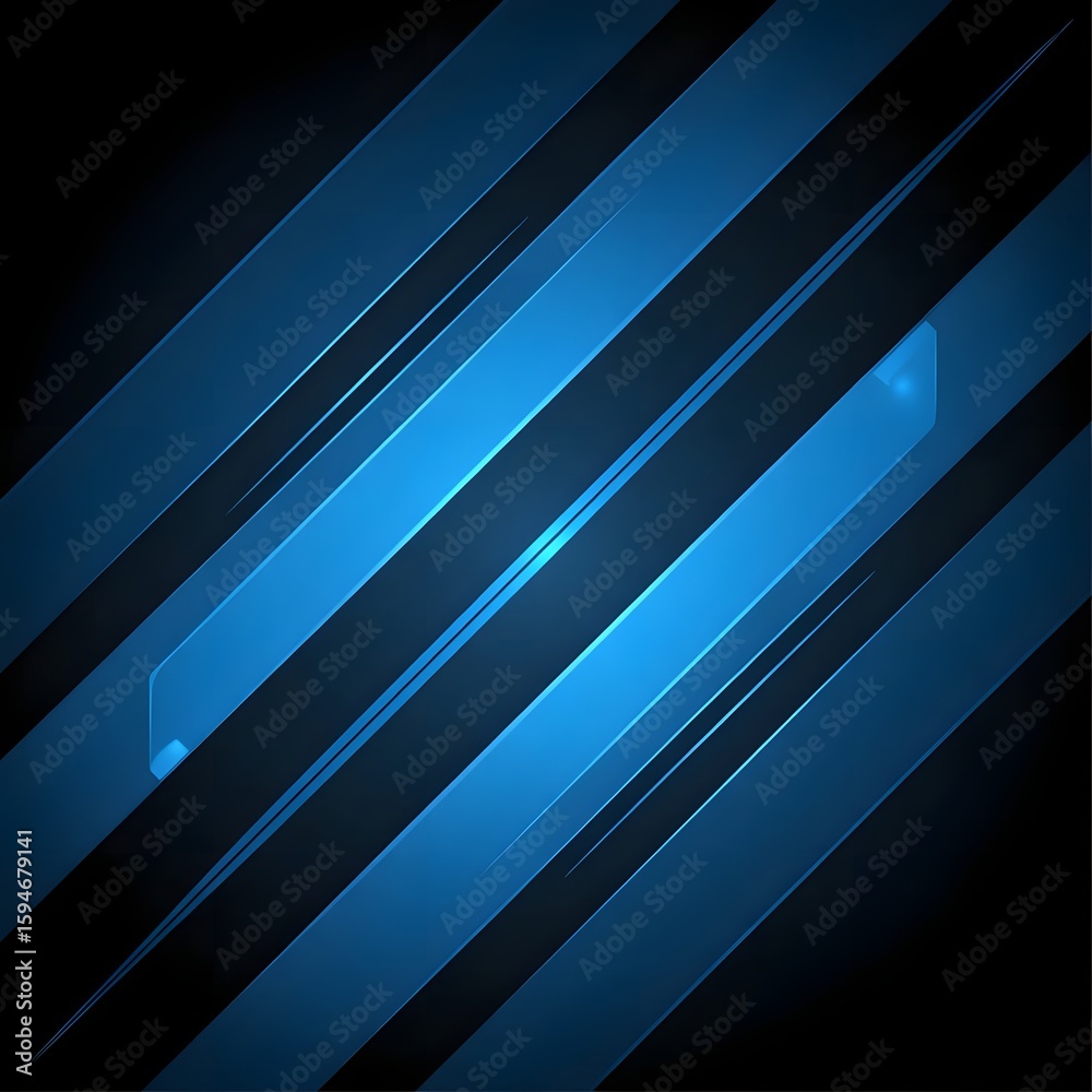 Fototapeta premium “Futuristic glowing blue capsules in motion, abstract digital design.”
