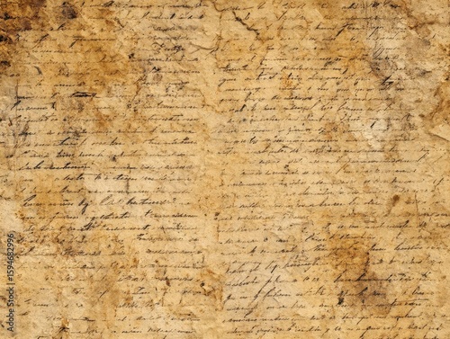 Aged Historic Handwritten Document