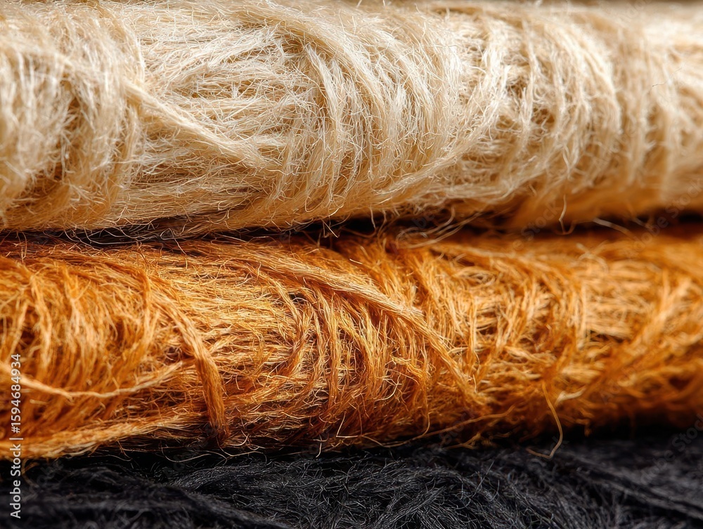 Fototapeta premium CloseUp of Colorful Natural Fiber Textures