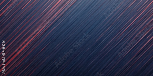 Indigo and Coral Diagonal Pinstripes with Sharp Lines and a Matte Texture Background