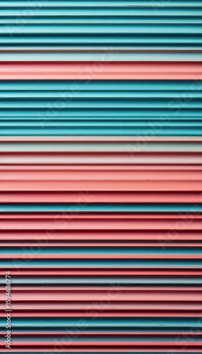 Coral Pink and Teal Blue Horizontal Stripes Background for Text Overlay
