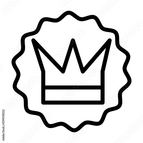 Moderator Vector Line Icon Design