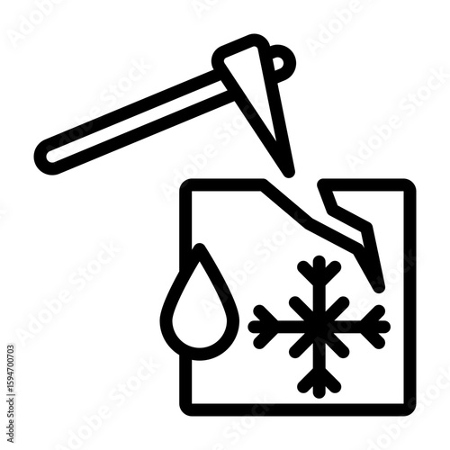 Icebreaker Activity Vector Line Icon Design
