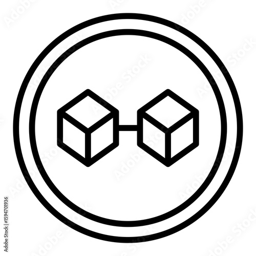 Cryptocurrency icon collection. Bitcoin, Ethereum, blockchain symbol set.