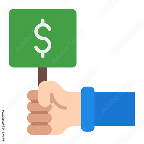 Auction icon collection. Online bidding and sale event symbol set.