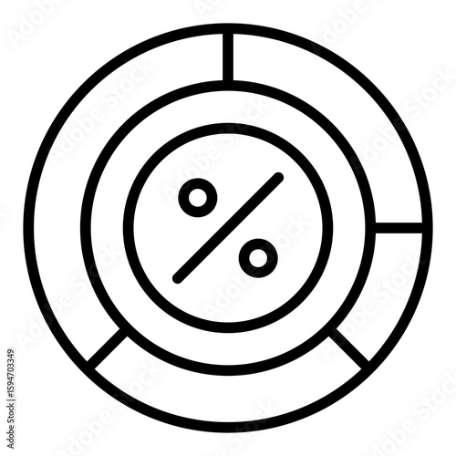 Ratio icon set. Financial calculation and comparison symbols.