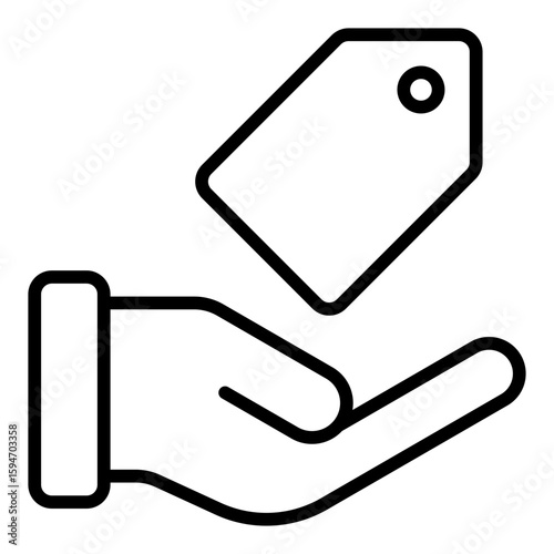 Sell icon collection. Stock exit and transaction symbol set.