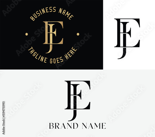 JE logo design, JE monogram logo, JE vector logo, JE creative logo design templates, JE design ideas, JE luxury logo, JE minimalistic logo design