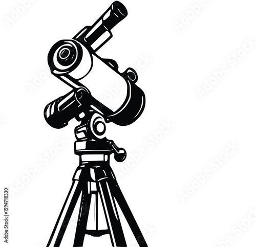 telescope on tripod