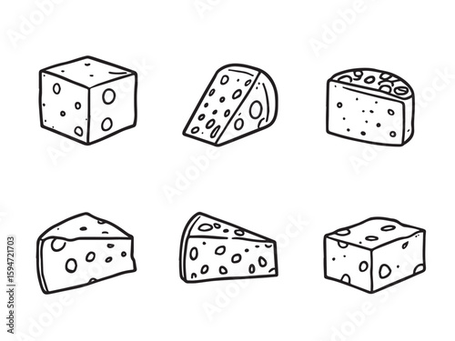 cheese illustration minimal design